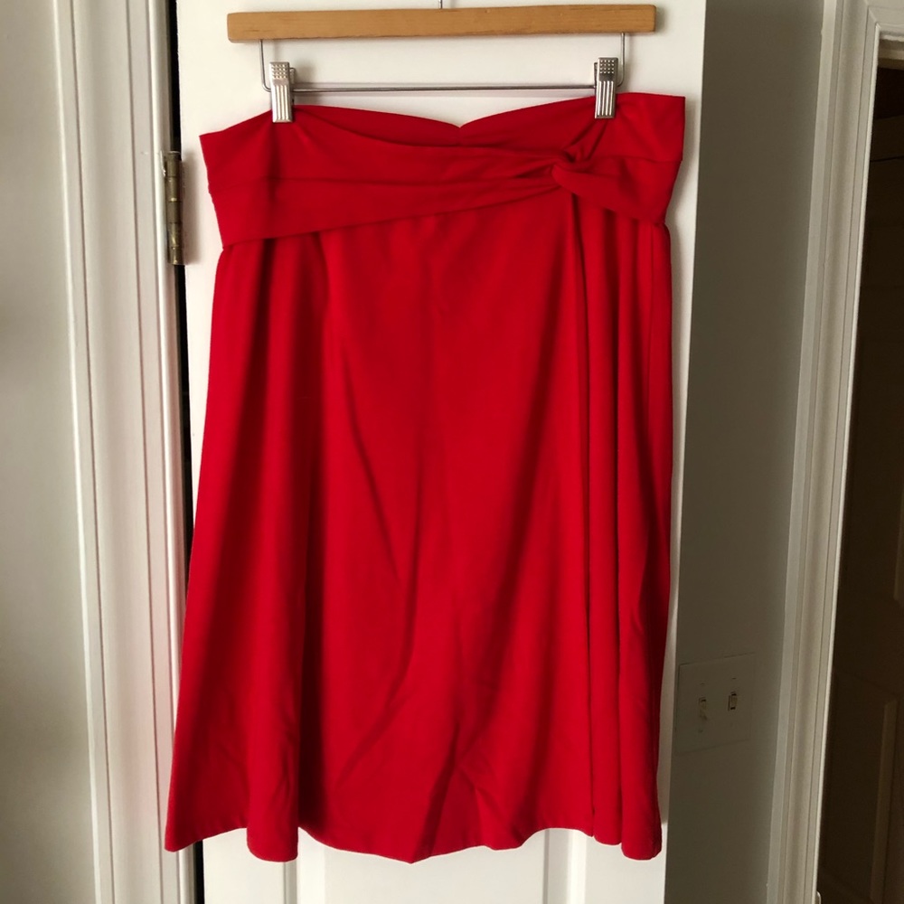 Red skirt
